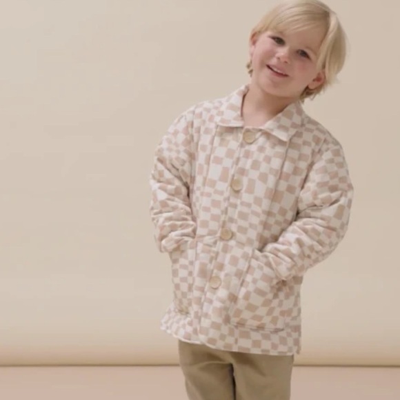Rylee + Cru Noelle Wave Checkered Girl Jacket 6-7 8-9 years - Picture 7 of 8